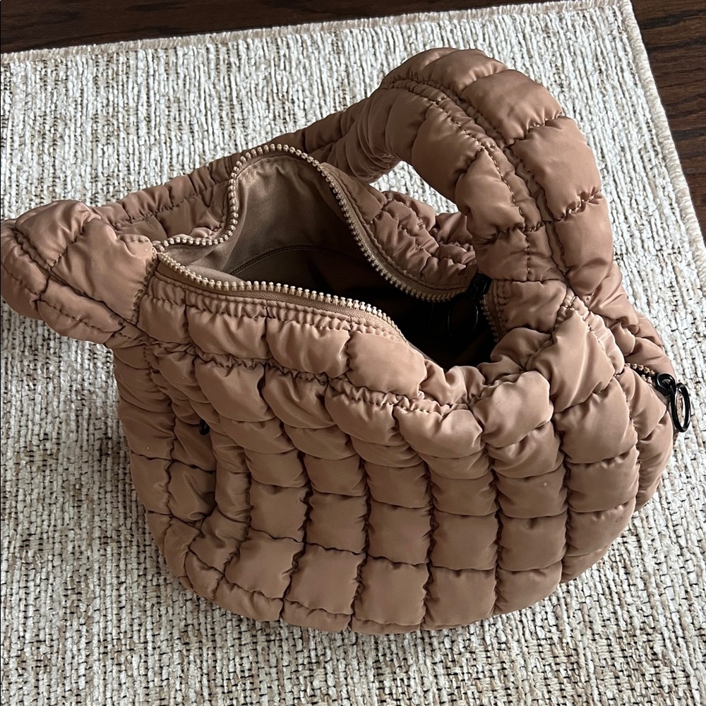 Tan Quilted Women's Bag